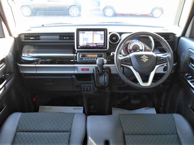 スペーシアカスタム カスタム　ＨＹＢＲＩＤ　ＸＳターボ　４ＷＤ　８インチナビ　バックカメラ　両側電動スライドドア　プッシュスタート　両席シートヒーター　オートエアコン　オートライト　ＥＴＣ　前方ドライブレコーダー　衝突被害軽減システム　アイドリングストップ　横滑り防止機能（5枚目）