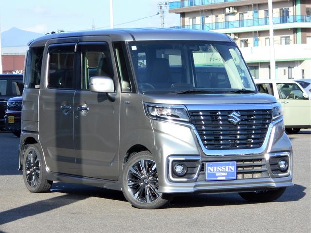 スペーシアカスタム カスタム　ＨＹＢＲＩＤ　ＸＳターボ　４ＷＤ　８インチナビ　バックカメラ　両側電動スライドドア　プッシュスタート　両席シートヒーター　オートエアコン　オートライト　ＥＴＣ　前方ドライブレコーダー　衝突被害軽減システム　アイドリングストップ　横滑り防止機能（40枚目）