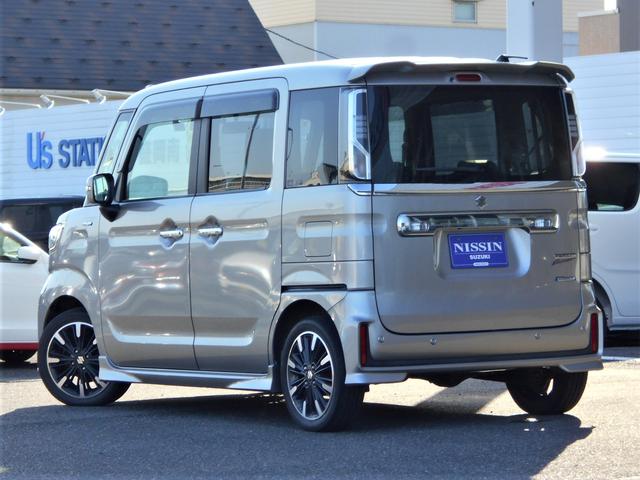 スペーシアカスタム カスタム　ＨＹＢＲＩＤ　ＸＳターボ　４ＷＤ　８インチナビ　バックカメラ　両側電動スライドドア　プッシュスタート　両席シートヒーター　オートエアコン　オートライト　ＥＴＣ　前方ドライブレコーダー　衝突被害軽減システム　アイドリングストップ　横滑り防止機能（41枚目）