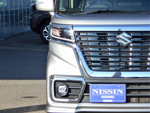 スペーシアカスタム カスタム　ＨＹＢＲＩＤ　ＸＳターボ　４ＷＤ　８インチナビ　バックカメラ　両側電動スライドドア　プッシュスタート　両席シートヒーター　オートエアコン　オートライト　ＥＴＣ　前方ドライブレコーダー　衝突被害軽減システム　アイドリングストップ　横滑り防止機能（44枚目）