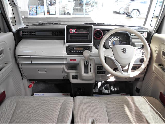 スペーシア ハイブリッドX 2WD CDオーディオ 両側電動スライドドア プッシュスタート 運転席シートヒーター オートエアコン オートライト 衝突被害軽減システム アイドリングストップ 横滑り防止機能 盗難防止システム アダプティブクルーズコントロール(5枚目)