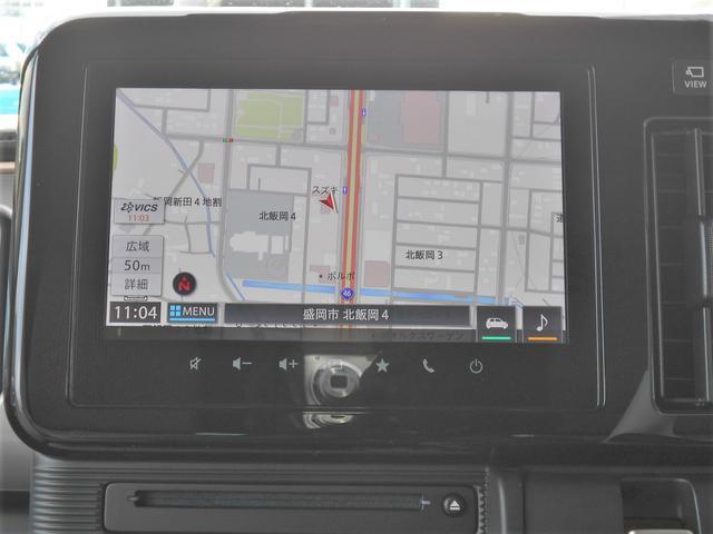 ワゴンＲスマイル ＨＹＢＲＩＤ　Ｘ　４ＷＤ　全方位カメラ　純正９インチナビ　スズキコネクト対応通信機装着車　両側電動スライドドア　プッシュスタート　両席シートヒーター　オートエアコン　オートライト　衝突被害軽減システム　アイドリングストップ　横滑り防止機能　盗難防止システム（8枚目）