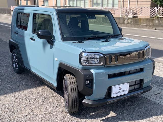 タフト Ｇターボ　ダーククロムベンチャー　届出済未使用車　スマートアシスト　４ＷＤ　バックカメラ　ＨＤＭＩ端子　ＵＳＢ端子　シートヒーター　ＬＥＤヘッドライト・フォグランプ　プッシュスタート　純正ホイール（4枚目）