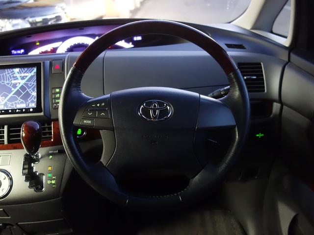 エスティマ 2.4アエラス Gエディション 4WD 両側電動スライドドア バックカメラ 純正HDDナビ フルセグTV CD/DVD再生 ステアリングスイッチ クルーズコントロール MTモード付 切替式4WD ETC スマートキー HID フォグランプ(21枚目)