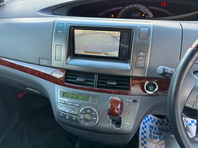 エスティマ ２．４アエラス　Ｇエディション　４ＷＤ　寒冷地仕様　フロントガラス熱線　両側電動スライドドア　バックカメラ　純正ＳＤナビ　フルセグＴＶ　ＣＤ／ＤＶＤ　後席フリップダウンモニター　クルーズコントロール　ＥＴＣ　スマートキー　オートライト（11枚目）