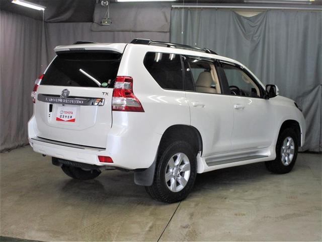 ランドクルーザープラド ＴＸ　Ｌパッケージ　４ＷＤ　ディーゼル　メモリーナビ　バックカメラ　フルセグ　革シート　ＬＥＤヘッドランプ　アルミホイール　スマートキー　オートクルーズコントロール　ＥＴＣ　盗難防止装置　電動シート　キーレス　３列シート（3枚目）