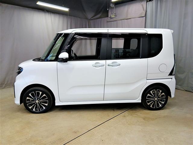 タント カスタムＲＳ　４ＷＤ　寒冷地　衝突被害軽減システム　両側電動スライド　ＬＥＤヘッドランプ　アルミホイール　スマートキー　アイドリングストップ　ＥＴＣ　盗難防止装置　キーレス　横滑り防止機能　ベンチシート（2枚目）