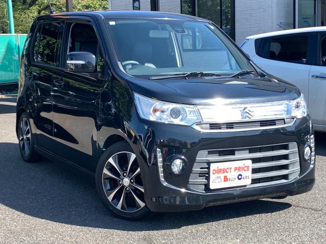 ワゴンＲスティングレー Ｔレーダーブレーキサポート　ターボ　仙台市青葉区　禁煙車　レーダーブレーキサポート付き　横滑り防止　ナビ＆地デジ　キセノンライト＆切換えフオグ　プッシュスタート＆スマートキー　純正１５インチＡＷ　シートカバー　電動格納ドアミラー　仙台市青葉区（2枚目）
