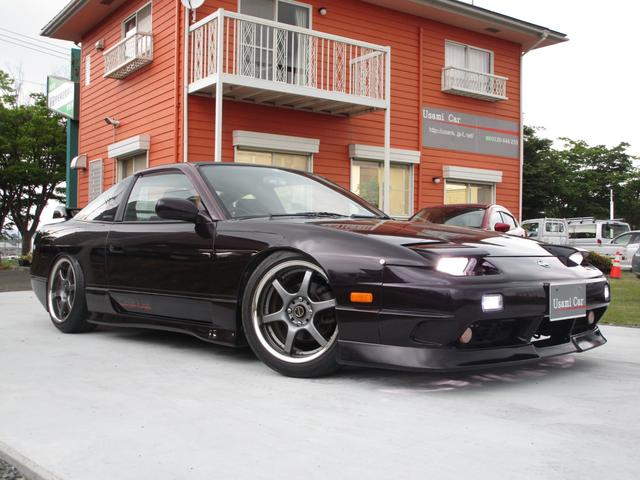 １８０ｓｘ 日産 タイプｓ 後期型 純正５ｍｔ 社外マフラー ニスモｌｓｄ ファイナルギア比４ ３ 純正ミッドナイトパープル 社外アルミ ｍｏｍｏステアリング 車高調 社外ナビｔｖ カロッツェリアサブウーファー 純正パーツあり 福島県 タイプｓ 後期型 純正５ｍｔ