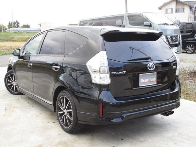 プリウスアルファ Ｇ　チューン　ブラック　モデリスタエアロ　モデリスタマフラー　アルパイン９インチナビ　バックカメラ　社外アルミ　クルーズコントロール　ＥＴＣ　プッシュスタート　スマートキー（5枚目）