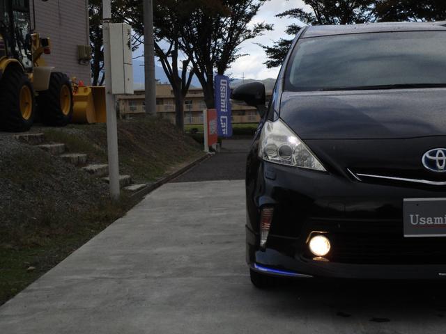 プリウスアルファ Ｇ　チューン　ブラック　モデリスタエアロ　モデリスタマフラー　アルパイン９インチナビ　バックカメラ　社外アルミ　クルーズコントロール　ＥＴＣ　プッシュスタート　スマートキー（36枚目）