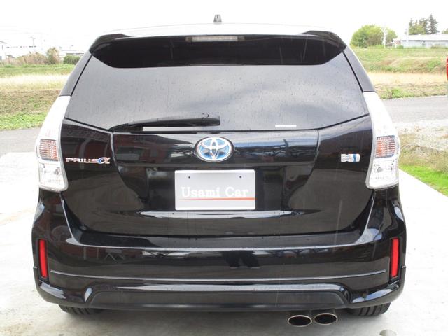 プリウスアルファ Ｇ　チューン　ブラック　モデリスタエアロ　モデリスタマフラー　アルパイン９インチナビ　バックカメラ　社外アルミ　クルーズコントロール　ＥＴＣ　プッシュスタート　スマートキー（38枚目）