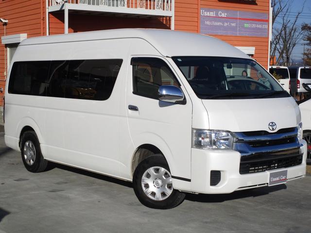 ハイエースワゴン グランドキャビン 4WD 純正ナビTV Bluetooth バックカメラ 左側パワースライドドア 前後ドライブレコーダー ETC 横滑り防止装置 10人乗り リアフォグ 純正ドアバイザー(2枚目)