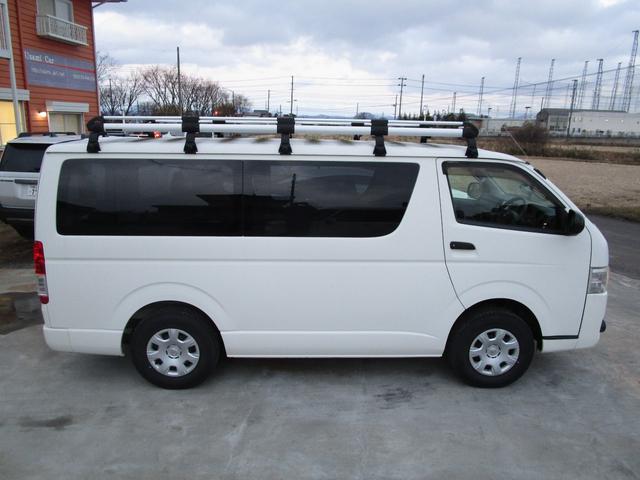 ハイエースバン ロングDX GLパッケージ 4WD ディーゼル 純正ナビTV バックカメラ ETC ベッドキット ルーフラック付き キーレス(35枚目)