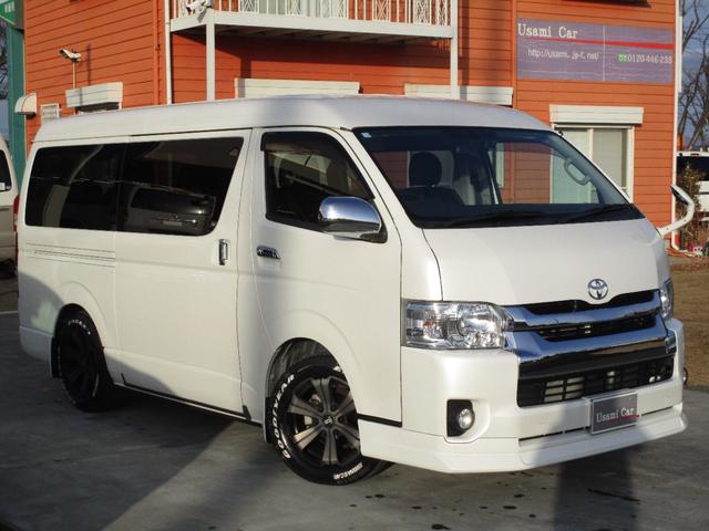 ハイエースワゴン GL ファインテックツアラー 4WD Pスタート 10人乗り ナビTV Bカメラ ETC ドラレコ BARBERO17インチアルミ 両側パワースライドドア フリップダウンモニター オットマンシート(2枚目)
