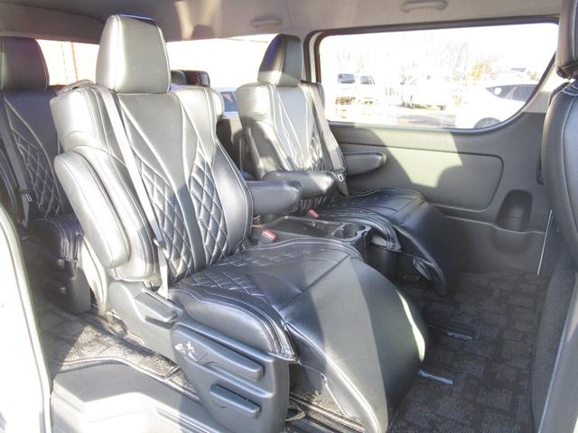 ハイエースワゴン GL ファインテックツアラー 4WD Pスタート 10人乗り ナビTV Bカメラ ETC ドラレコ BARBERO17インチアルミ 両側パワースライドドア フリップダウンモニター オットマンシート(34枚目)