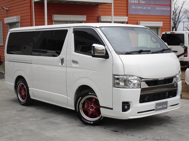 ハイエースバン スーパーＧＬ　ダークプライムＩＩ　１オーナー　ＴＲＤＧＲフルエアロ　モデリスタＬＥＤカーゴライト　ナビＴＶ　Ｂカメラ　ＥＴＣ　前後ドラレコ　アドバン　レーシング１７インチアルミ　デジタルインナーミラー　トムスＬＥＤテールランプ（2枚目）