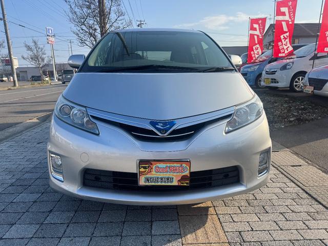 エスティマハイブリッド Ｇ　４ＷＤ　スマートキー　純正ＨＤＤナビ地デジＴＶ　Ｂカメラ　モデリスタ１９インチＡＷ　両側パワースライドドア　リアヒーター　クルーズコントロール　ＥＴＣ（3枚目）