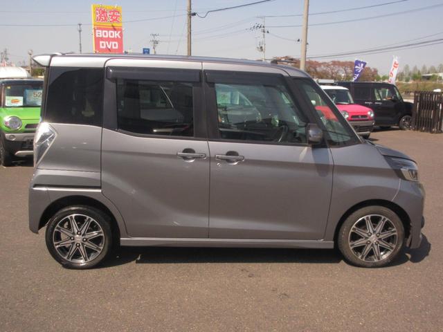 ｅＫスペースカスタム カスタムＴ　ｅ－アシスト　４ＷＤ　ターボ　後期型　両側電動スライドドア　純正オーディオ　ＣＤ　シートヒーター　オートライト　ＬＥＤライト　フォグライト　電動格納ミラー　クルーズコントロール　ブレーキアシスト機能　無修復歴車（8枚目）