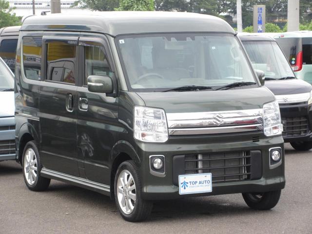 エブリイワゴン ＰＺターボスペシャル　４ＷＤ　両側電動スライドドア　スマートキー　ナビ　ＴＶ　ＣＤ／ＤＶＤ再生　Ｂｌｕｅｔｏｏｔｈ接続　ＥＴＣ２．０　バックカメラ　ドライブレコーダー前／後　シートヒーター　デュアルカメラブレーキＳ機能（13枚目）