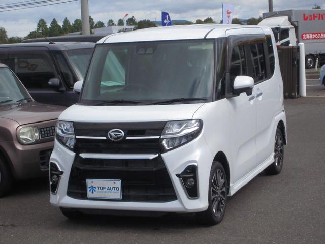 タント カスタムＲＳ　４ＷＤ　ターボ　両側電動スライドドア　スマートキー　ナビ　ＴＶ　ＣＤ／ＤＶＤ再生　Ｂｌｕｅｔｏｏｔｈ接続　ＥＴＣ　バックカメラ　シートヒーター　障害物センサー　レーンキープアシスト　ブレーキサポート（14枚目）