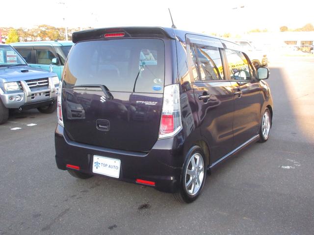 ワゴンＲスティングレー Ｔ　ターボ　プッシュスタート　スマートキー　ＥＴＣ　オートライト　ＨＩＤライト　フォグライト　電動格納ミラー　全席パワーウィンドウ　ローダウン　無修復歴車（15枚目）