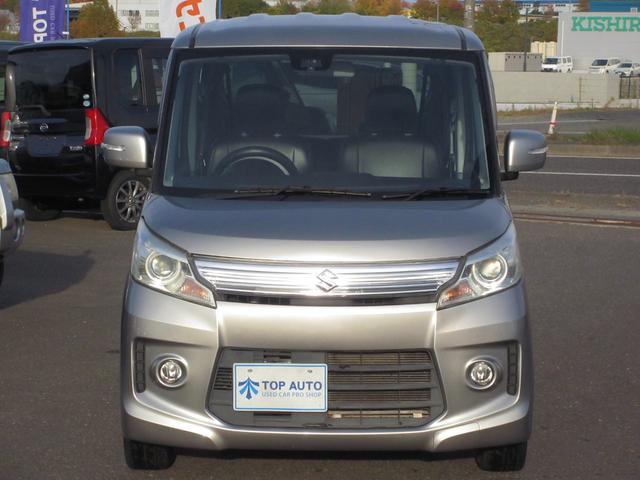 スペーシアカスタム TS 4WD ターボ 衝突軽減ブレーキ 両側パワースライドドア シートヒーター 横滑り防止 ABS プッシュスタート HID フォグ オートライト アルミホイール 電動格納ミラー 全席パワーウィンドウ(3枚目)