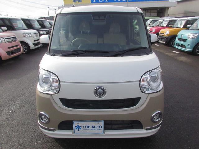 ムーヴキャンバス Ｇメイクアップ　ＳＡＩＩＩ　４ＷＤ　衝突軽減ブレーキ　ナビ　フルセグ　両側電動スライドドア　全周囲カメラ　Ｂｌｕｅｔｏｏｔｈ　ＣＤ　ＤＶＤ　レーンキープアシスト　ＬＥＤヘッドライト　ＬＥＤフォグ　シートヒーター　オートハイビーム（4枚目）