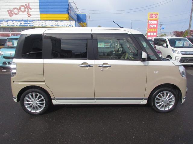 ムーヴキャンバス Ｇメイクアップ　ＳＡＩＩＩ　４ＷＤ　衝突軽減ブレーキ　ナビ　フルセグ　両側電動スライドドア　全周囲カメラ　Ｂｌｕｅｔｏｏｔｈ　ＣＤ　ＤＶＤ　レーンキープアシスト　ＬＥＤヘッドライト　ＬＥＤフォグ　シートヒーター　オートハイビーム（8枚目）