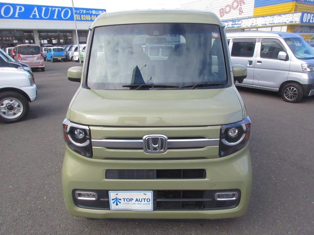 N-VAN+スタイル ファン・ターボホンダセンシング 4WD ナビ フルセグ Bluetooth バックカメラ CD DVD 衝突軽減ブレーキ アダプティブクルーズコントロール 横滑り防止 誤発進防止 LEDライト レーンキープアシスト プッシュスタート(4枚目)
