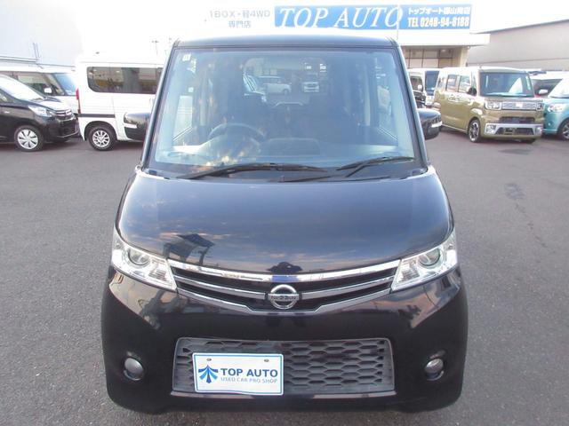 ルークス ハイウェイスター 4WD 修復歴無し 電動スライドドア ナビ フルセグ Bluetooth ミュージックサーバー CD DVD HID オートライト シートヒーター タイミングチェーン(4枚目)