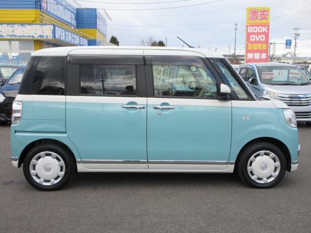 ムーヴキャンバス ＧメイクアップＶＳ　ＳＡＩＩＩ　４ＷＤ　両側電動スライドドア　衝突軽減ブレーキ　ナビ　フルセグＴＶ　Ｂｌｕｅｔｏｏｔｈ　全周囲カメラ　ＣＤ　ＤＶＤ　ドライブレコーダー　踏み間違い防止　シートヒーター　レーンキープアシスト（7枚目）