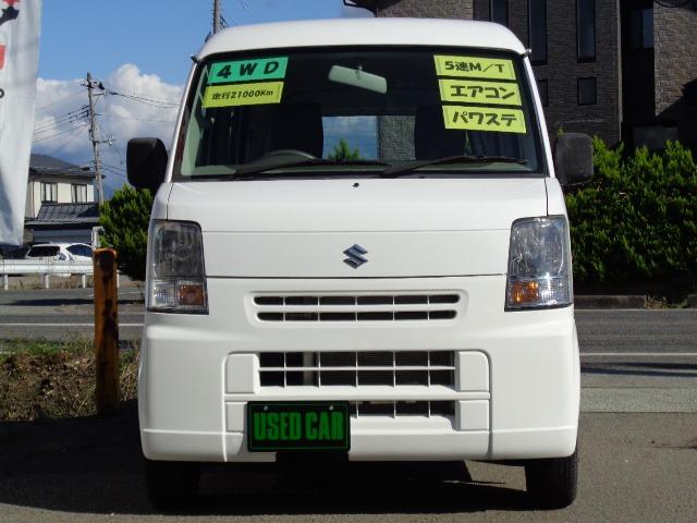 エブリイ ＰＡ　ハイルーフ　４ＷＤ　５速マニュアル　エアコン　パワステ　集中ドアロック　ＦＭ／ＡＭラジオ　ハイルーフ　運転席＆助手席エアバッグ（2枚目）