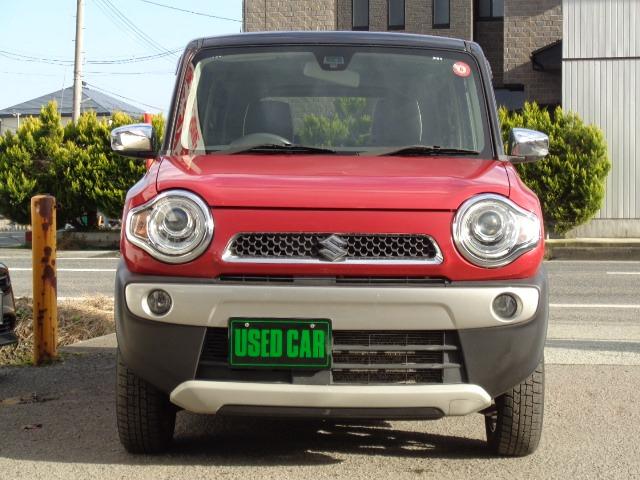 ハスラー X 4WD プッシュスタート アイドリングストップ メモリーナビ フルセグ CD DVD レーダーブレーキ 横滑り防止装置 HID フォグランプ 電動格納ミラー シートヒーター エアバッグ 盗難防止装置(2枚目)
