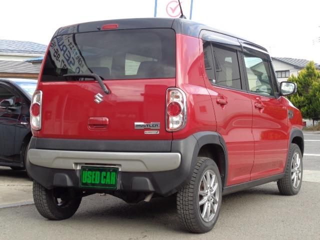 ハスラー X 4WD プッシュスタート アイドリングストップ メモリーナビ フルセグ CD DVD レーダーブレーキ 横滑り防止装置 HID フォグランプ 電動格納ミラー シートヒーター エアバッグ 盗難防止装置(5枚目)