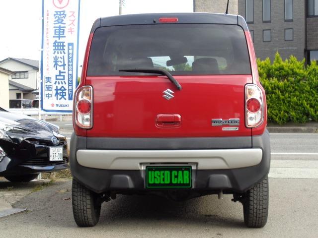 ハスラー X 4WD プッシュスタート アイドリングストップ メモリーナビ フルセグ CD DVD レーダーブレーキ 横滑り防止装置 HID フォグランプ 電動格納ミラー シートヒーター エアバッグ 盗難防止装置(6枚目)