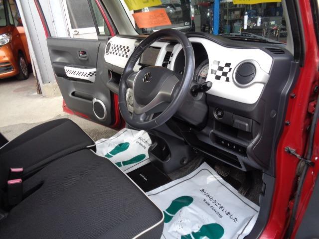 ハスラー X 4WD プッシュスタート アイドリングストップ メモリーナビ フルセグ CD DVD レーダーブレーキ 横滑り防止装置 HID フォグランプ 電動格納ミラー シートヒーター エアバッグ 盗難防止装置(9枚目)