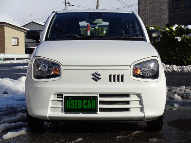 アルト Ｌ　４ＷＤ　キーレス　アイドリングストップ　ＣＤ　ＦＭ／ＡＭ　左右シートヒーター　レーダーブレーキ　車線逸脱警報装置　横滑り防止装置　後方コーナーセンサー　ＡＢＳ　運転席＆助手席エアバッグ　盗難防止装置（2枚目）