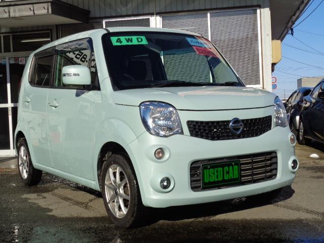 モコ X FOUR 4WD プッシュスタート CD FM/AM バックカメラ 電動格納ミラー ミラーヒーター シートヒーター フォグランプ 社外アルミホイール ABS 運転席&助手席エアバッグ 盗難防止装置(3枚目)