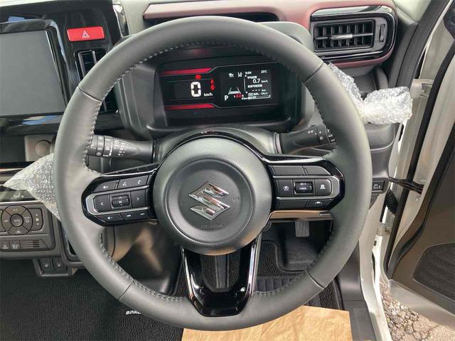 スペーシアカスタム ハイブリッドＸＳ　届出済未使用車　４ＷＤ　両側電動スライドドア　クリアランスソナー　オートクルーズコントロール　レーンアシスト　衝突被害軽減システム　オートライト　ＬＥＤヘッドランプ　スマートキー　アイドリングストップ（3枚目）