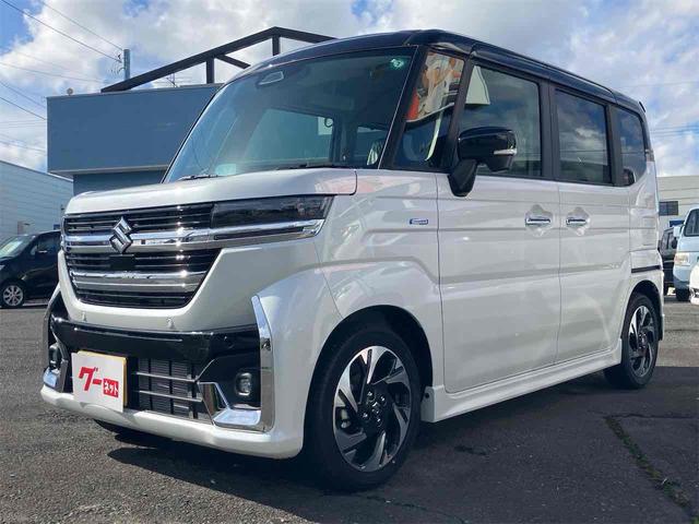 スペーシアカスタム ハイブリッドＸＳ　届出済未使用車　４ＷＤ　両側電動スライドドア　クリアランスソナー　オートクルーズコントロール　レーンアシスト　衝突被害軽減システム　オートライト　ＬＥＤヘッドランプ　スマートキー　アイドリングストップ（12枚目）