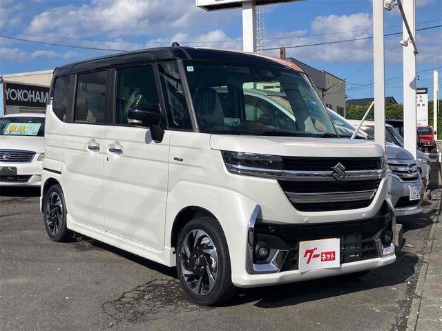 スペーシアカスタム ハイブリッドＸＳ　届出済未使用車　４ＷＤ　両側電動スライドドア　クリアランスソナー　オートクルーズコントロール　レーンアシスト　衝突被害軽減システム　オートライト　ＬＥＤヘッドランプ　スマートキー　アイドリングストップ（14枚目）