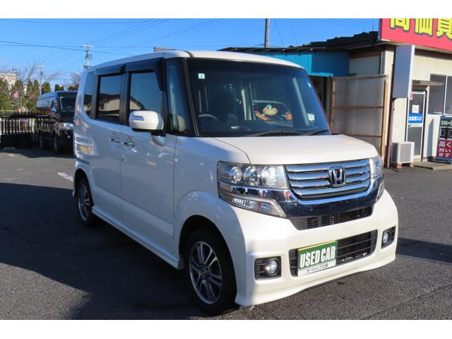 N-BOXカスタム G・Lパッケージ 左右スライドドアー 左側パワスライドドアー ナビ/TV ブルーツース ETC エンジンスターター エコアイドル キーレスエントリー プッシュスタート(6枚目)