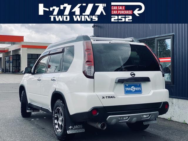 中古車 日産 エクストレイル ２０ｘｔ ４ｗｄ ハーパールーフレール ヘッドライト テールランプ スモークラッピング バグガード マフラー 社外テール エンジンスターター 社外１６インチａｗ オールテレンタイヤ ｈｉｄランプ 青森 株 トゥウィンズ ｔｗｏ ｗｉｎ