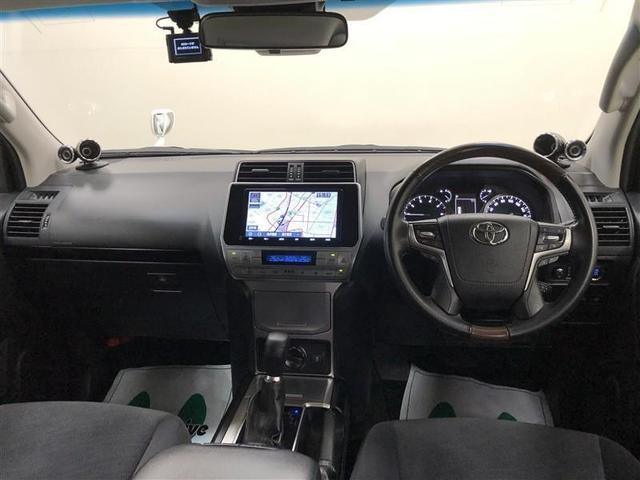 ランドクルーザープラド TX 4WD フルセグ メモリーナビ DVD再生 ミュージックプレイヤー接続可 バックカメラ 衝突被害軽減システム ETC ドラレコ LEDヘッドランプ ワンオーナー 記録簿(9枚目)