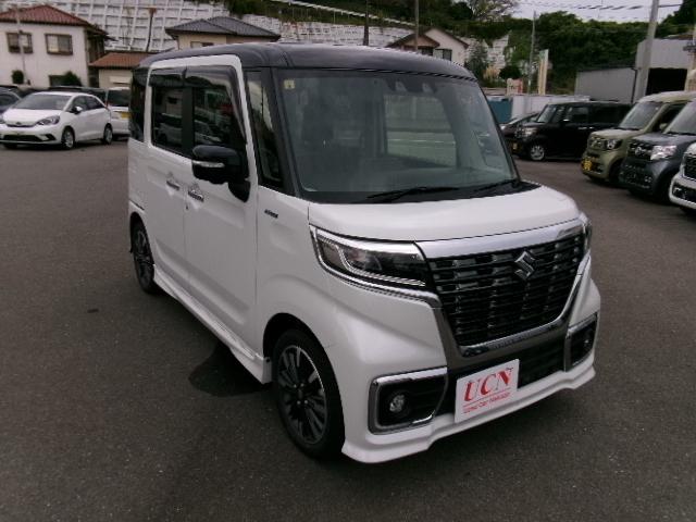 スペーシアカスタム ハイブリッドＸＳターボ　全方位モニター用カメラパッケージ装着車　純正ナビ　ＥＴＣ　デュアルカメラブレーキサポート搭載　両側パワースライドドア　フロントドラレコ　リアサーキュレーター（3枚目）