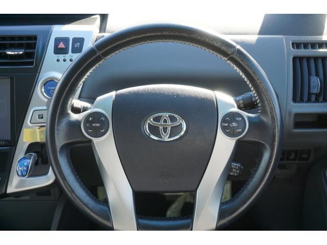 プリウスアルファ G プッシュスタート スマートキー ETC クルーズコントロール HIDヘッドライト オートライト ワンセグ 純正16インチアルミホイール 2年保証付(5枚目)