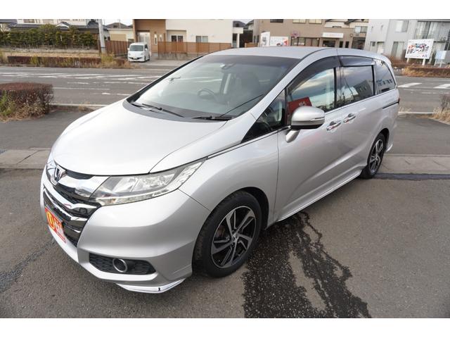 オデッセイ アブソルート　プッシュスタート　スマートキー　インターナビ　フルセグ　Ｂｌｕｅｔｏｏｔｈ接続　ＤＶＤ　バックカメラ　フリップダウンモニター　クルーズコントロール　ハーフレザーシート　両側電動スライドドア　２年保証付（50枚目）