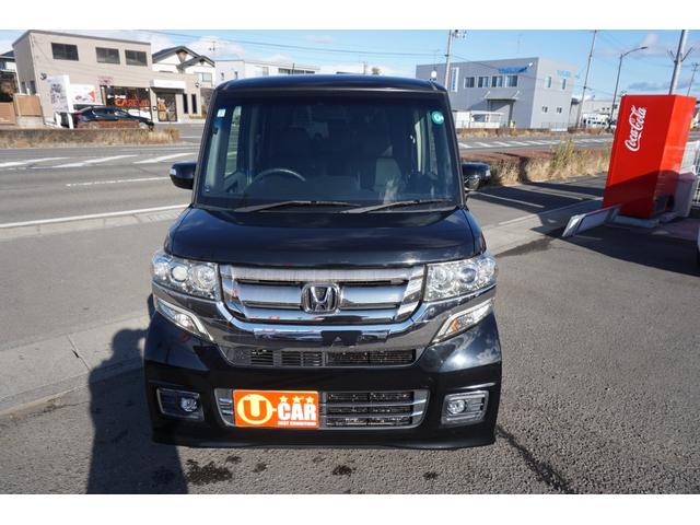 N-BOXカスタム G・ターボLパッケージ プッシュスタート スマートキー ETC クルーズコントロール ハーフレザーシート HIDヘッドライト オートライト 純正メモリーナビ ワンセグ DVD Bluetooth接続 バックカメラ 2年保証付(45枚目)