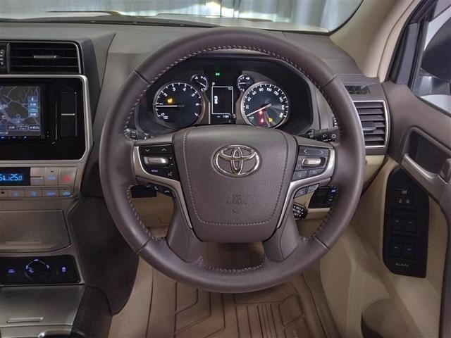 ランドクルーザープラド TX Lパッケージ マットブラックエディション 4WD 衝突被害軽減システム メモリーナビ バックカメラ 革シート サンルーフ LEDヘッドランプ アルミホイール スマートキー オートクルーズコントロール ETC 盗難防止装置 電動シート キーレス(8枚目)